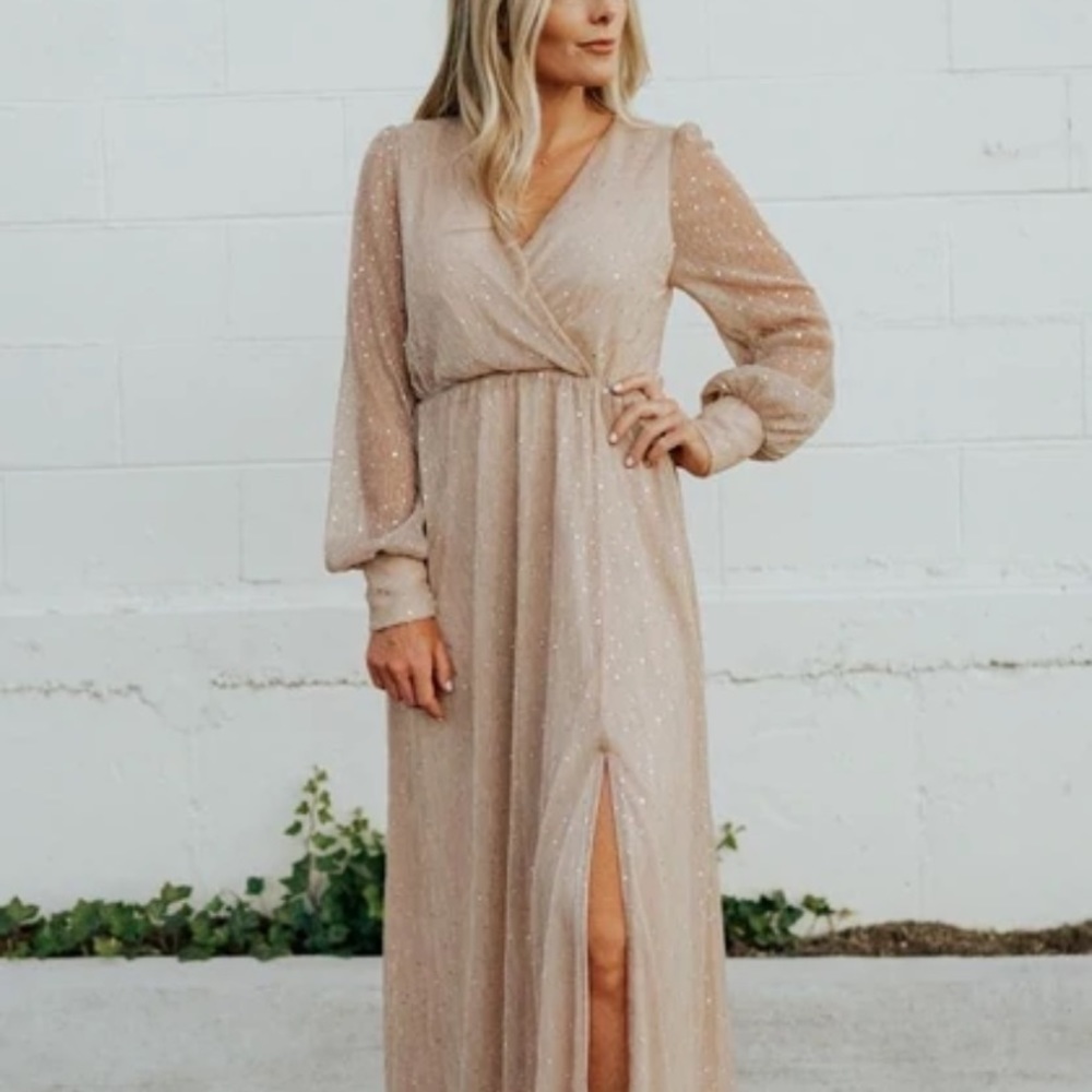 Neutral Sparkly Gown